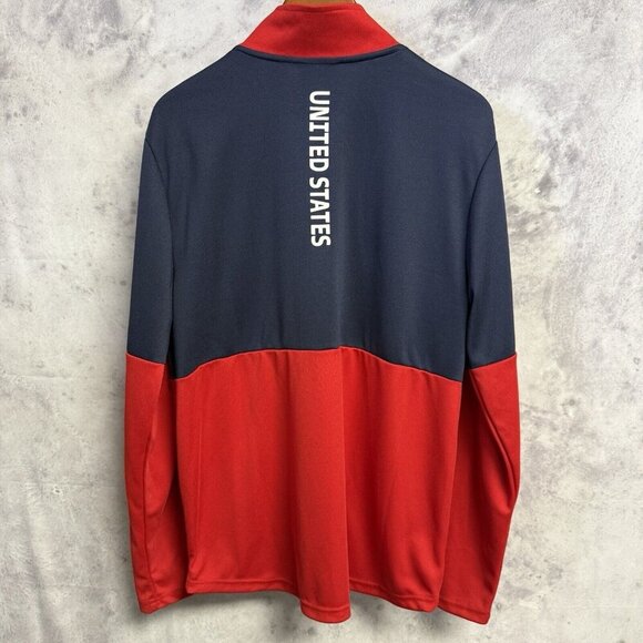 Fifa World Cup 2022 Qatar Jacket Mens Medium Red/Blue Soccer - Picture 2 of 9